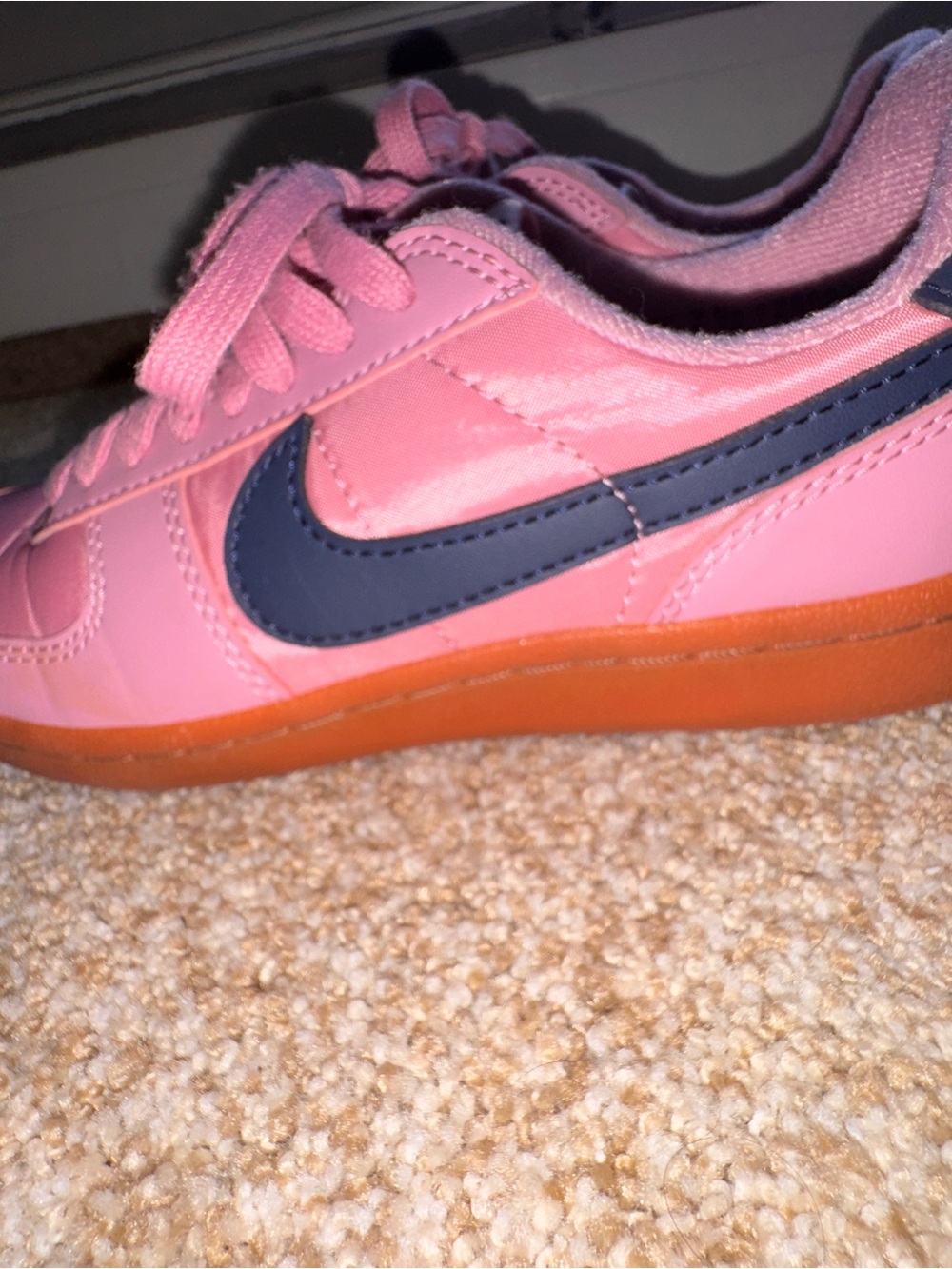Nike Pink and Navy  Low-Top Sneakers